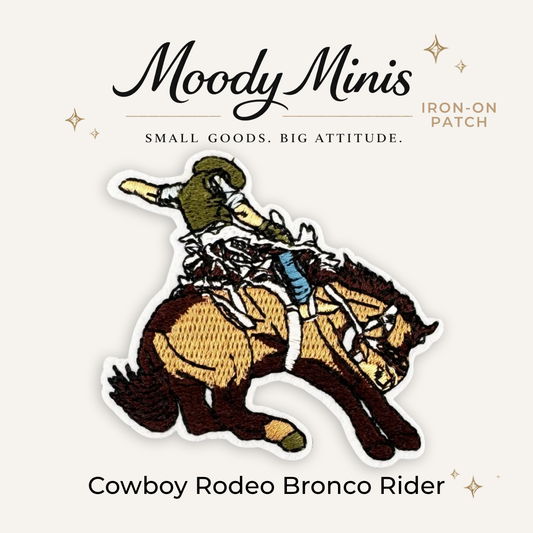 Cowboy Rodeo Bronco Rider Embroidered Patch