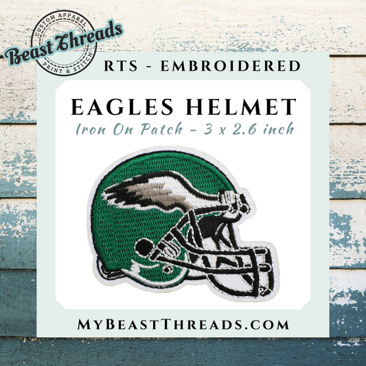 Eagles Helmet Embroidered Patch- RTS