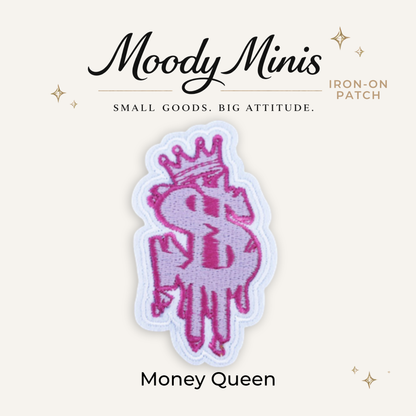 Money Queen Embroidered Patch - RTS