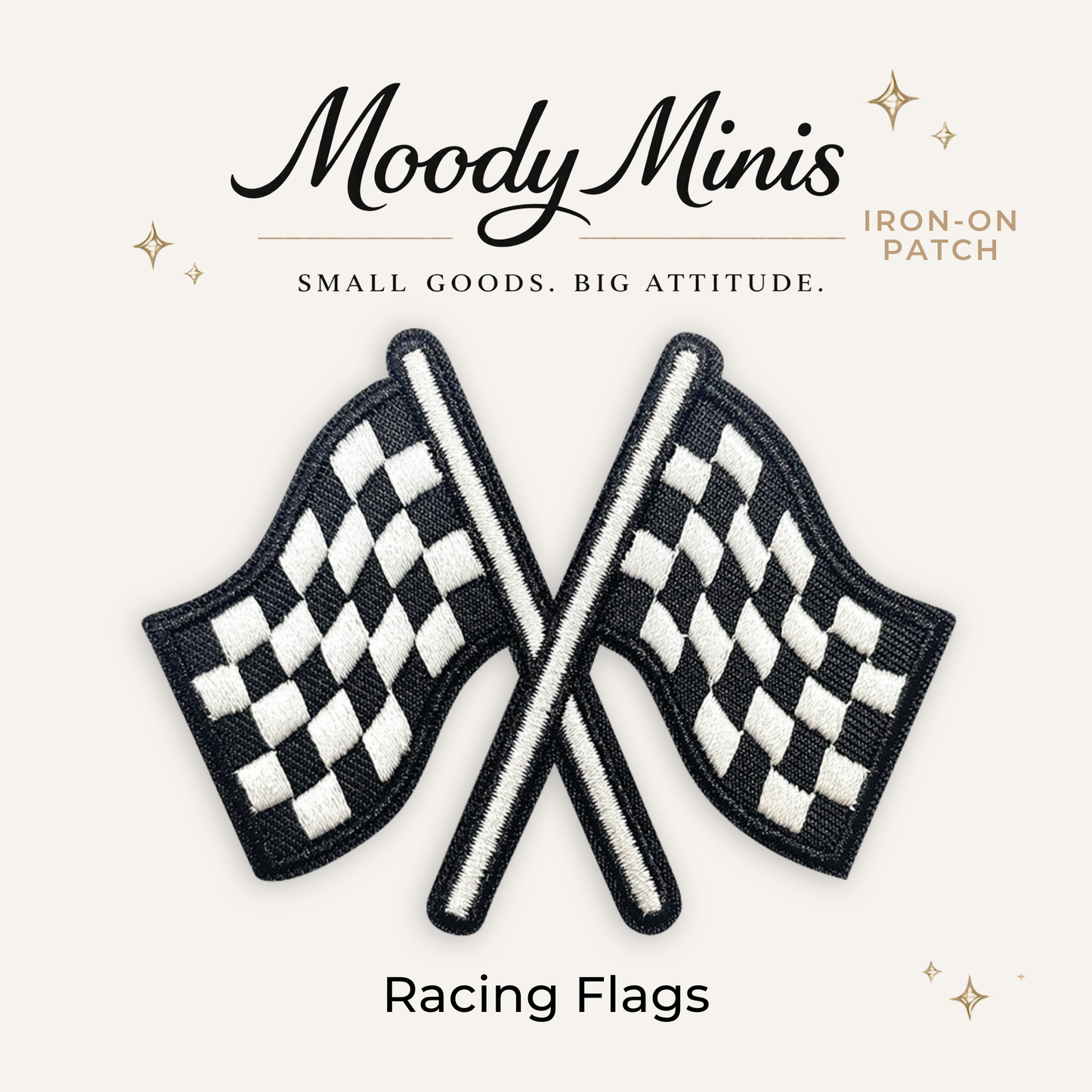 Racing Flags Embroidered Patch- RTS