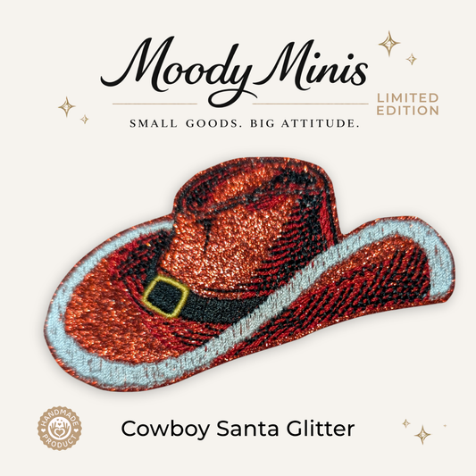 Cowboy Santa Hat Embroidered Patch - RTS/MTO