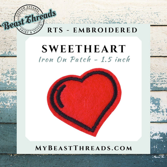 Sweetheart Embroidered Patch- RTS