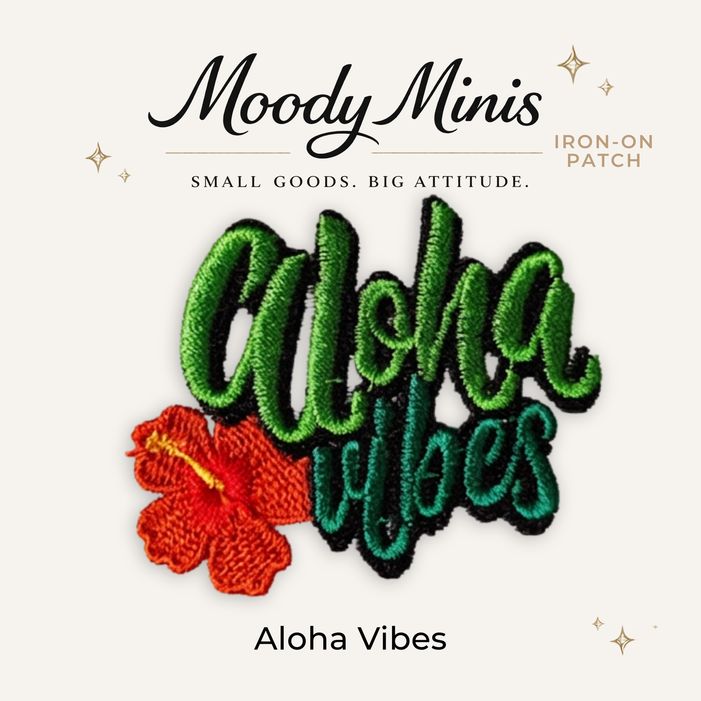Aloha Vibe Embroidered Patch