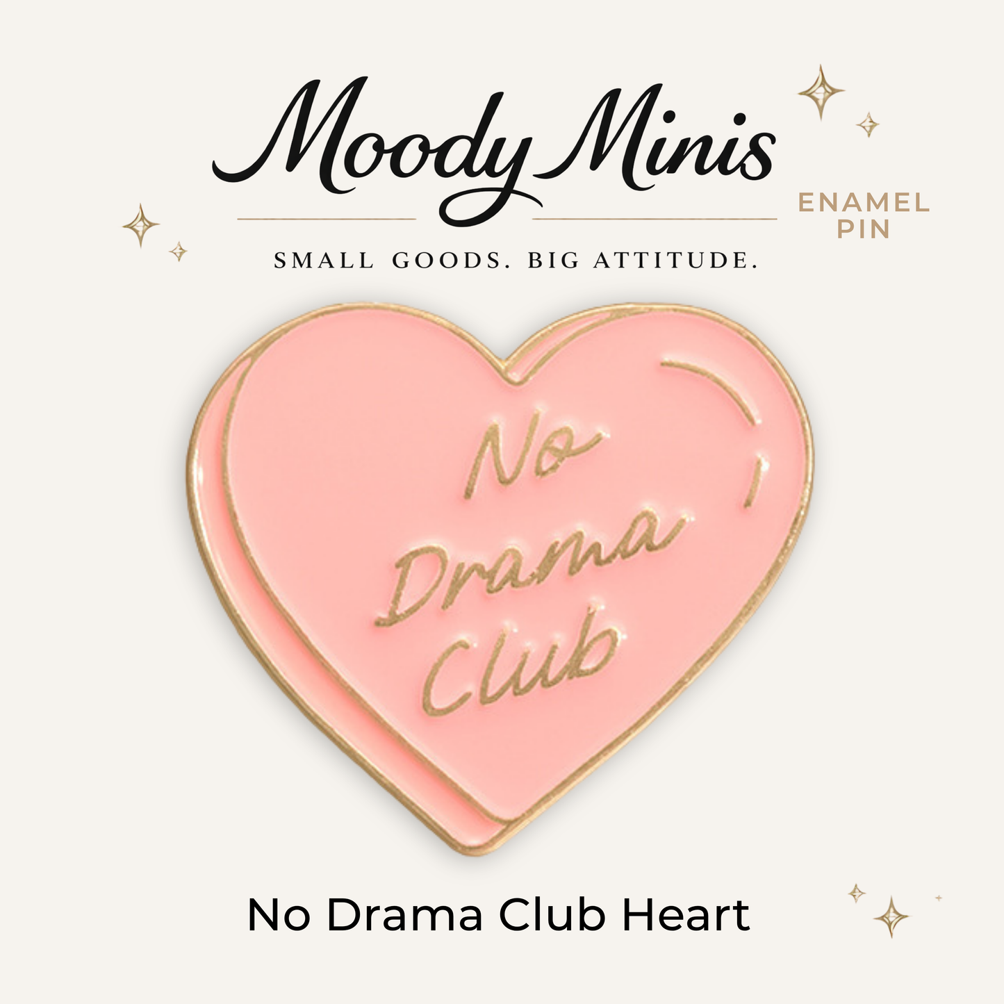 No Drama Club Enamel Pin