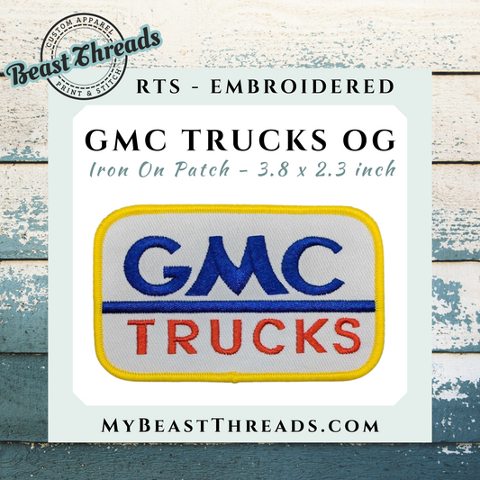 GMC Trucks OG Embroidered Patch- RTS