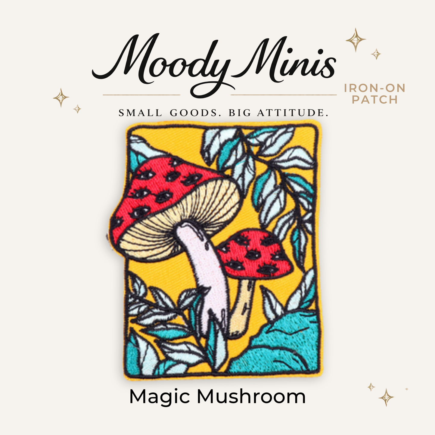 Magic Mushroom Embroidered Patch