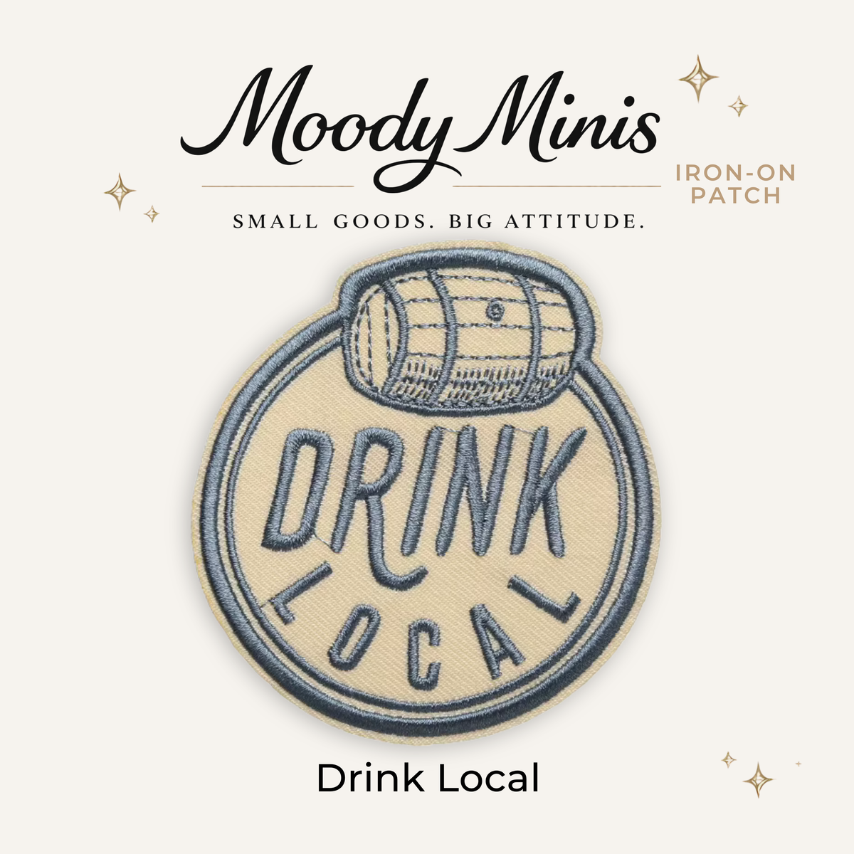 Drink Local Embroidered Patch
