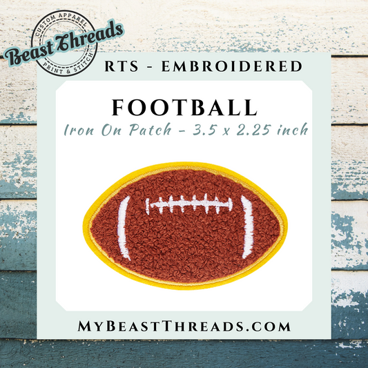 Football Embroidered Patch - RTS