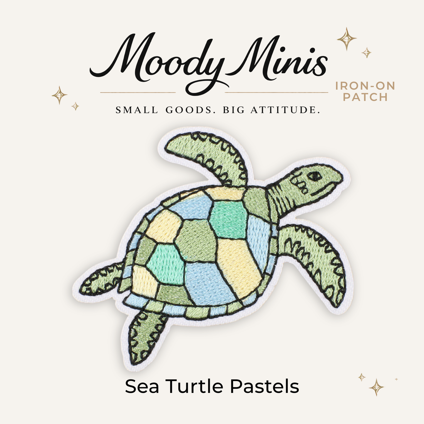 Sea Turtle Pastels Embroidered Patch