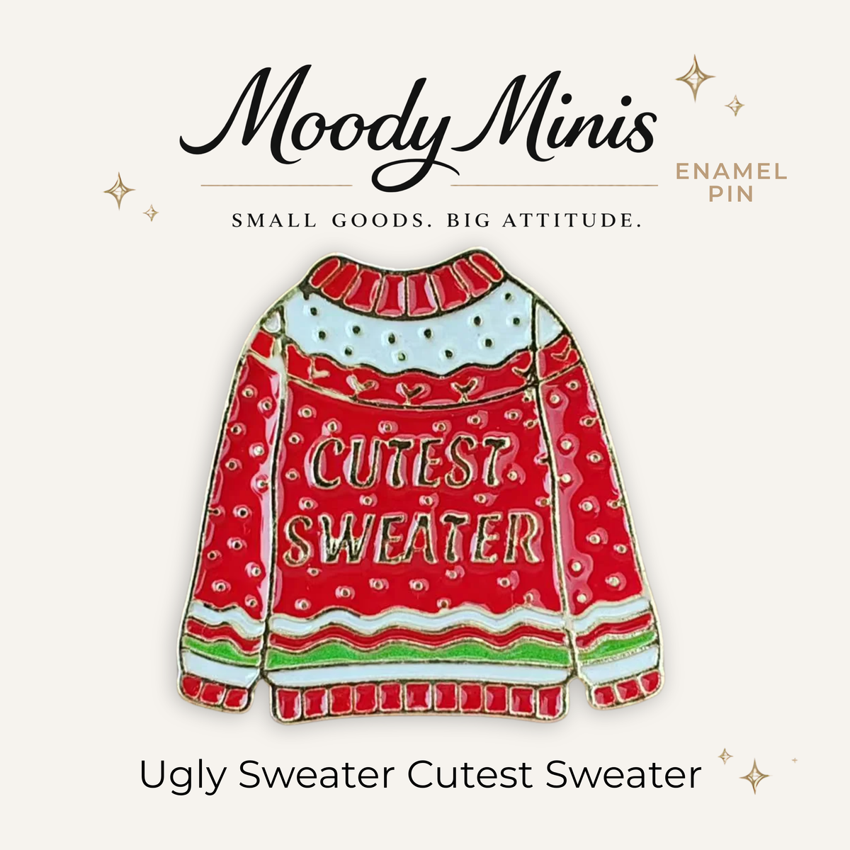 Christmas Ugly Sweater: Cutest Enamel Pin