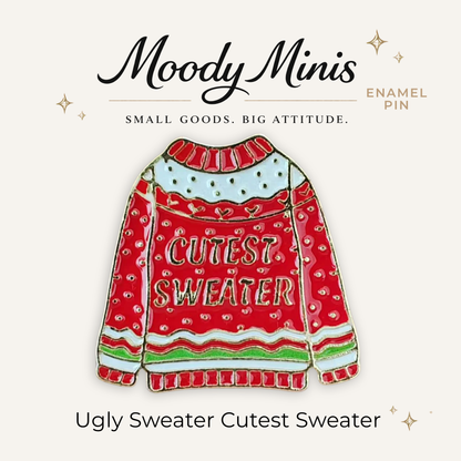 Christmas Ugly Sweater: Cutest Enamel Pin