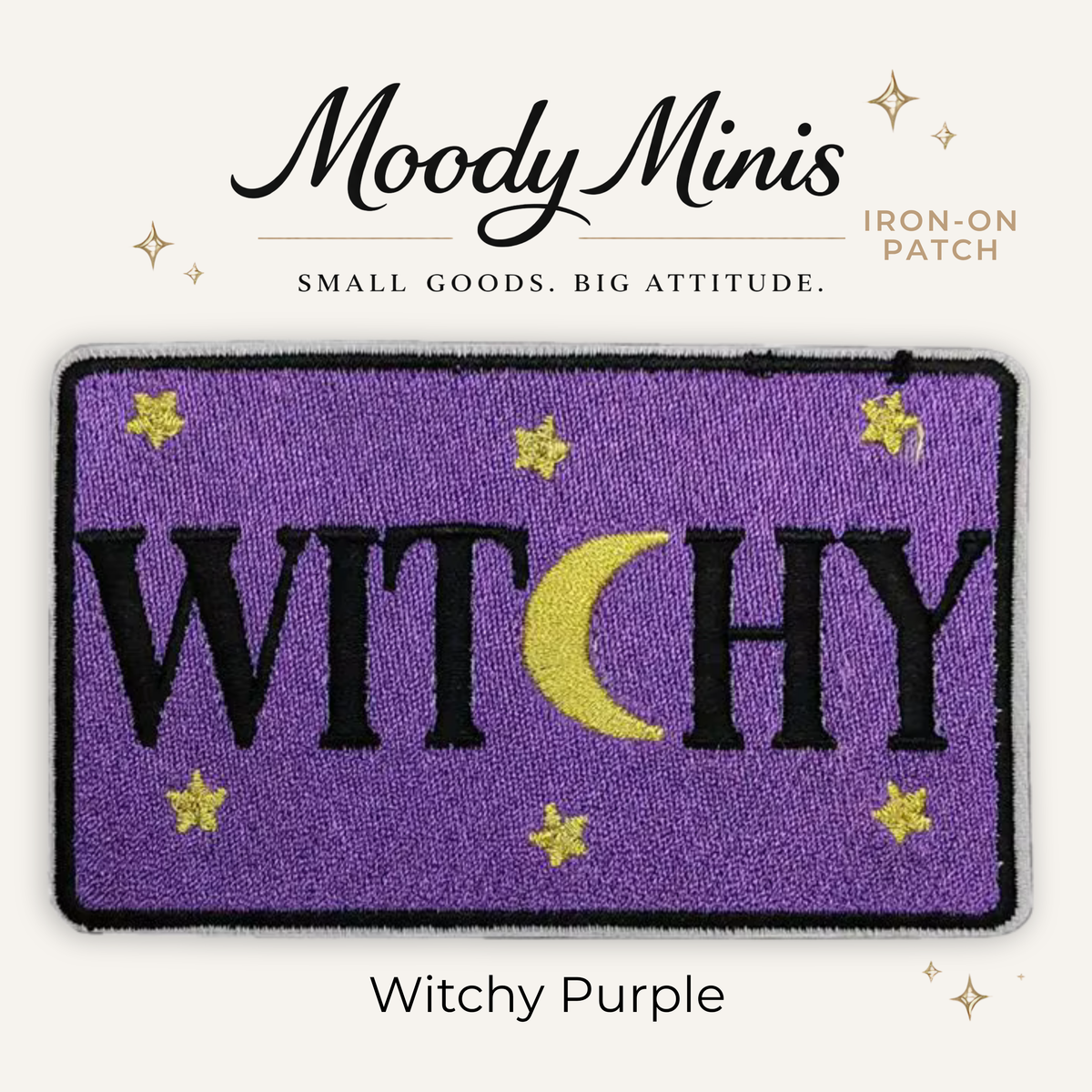 Witchy Purple Embroidered Patch
