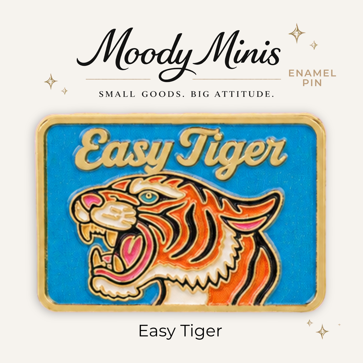 Easy Tiger Enamel Pin