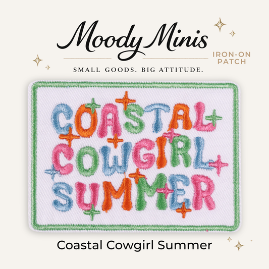 Coastal Cowgirl Summer Embroidered Patch