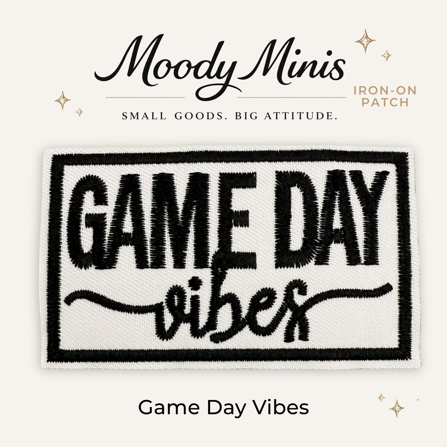 Game Day Vibes Embroidered Patch