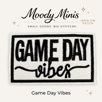 Game Day Vibes Embroidered Patch