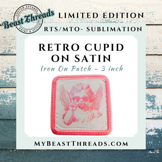 Retro Cupid Sublimation Patch - RTS/MTO