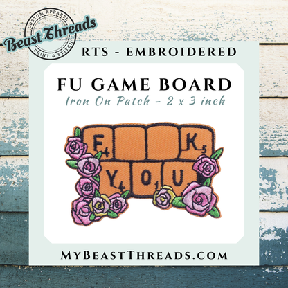 FU Game Board Embroidered Patch- RTS