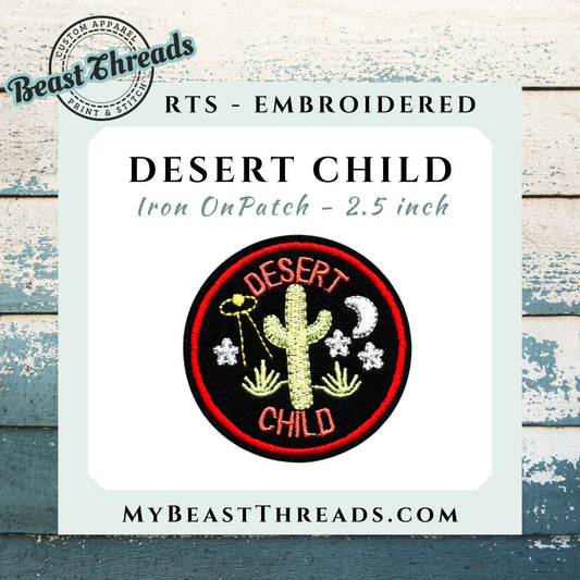 Desert Child Badge Embroidered Patch - RTS