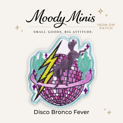 Disco Bronco Fever Embroidered Patch