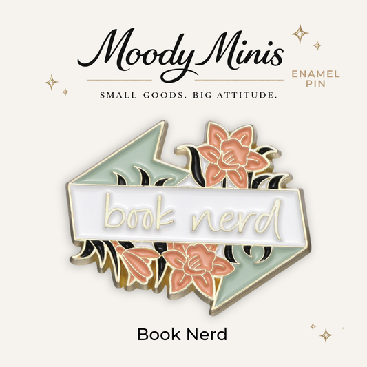 Book Nerd Enamel Pin