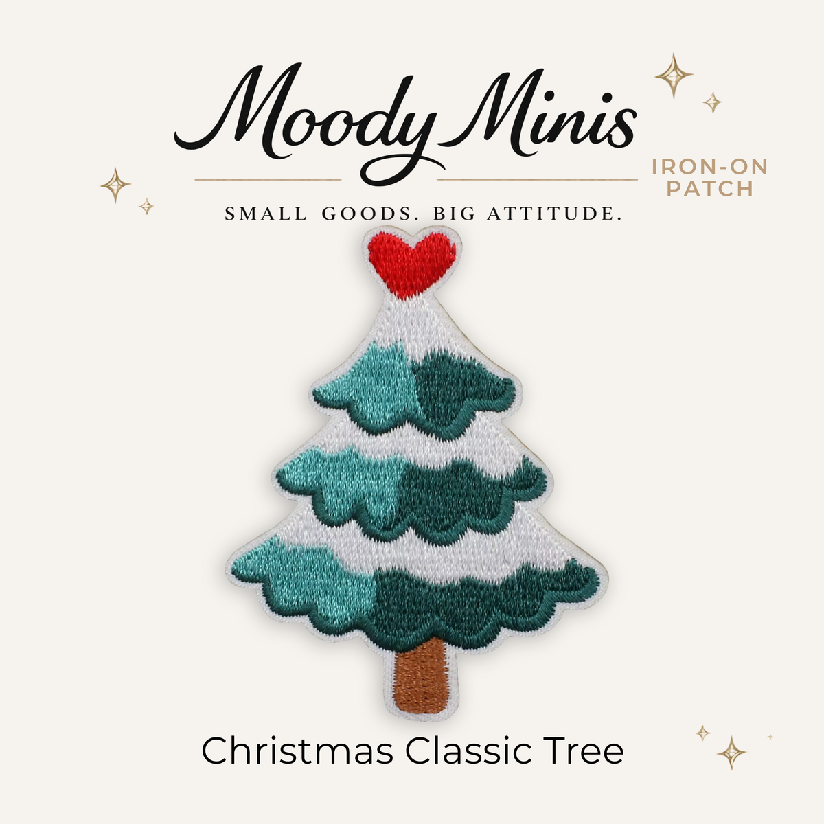 Christmas Classic Tree Embroidered Patch