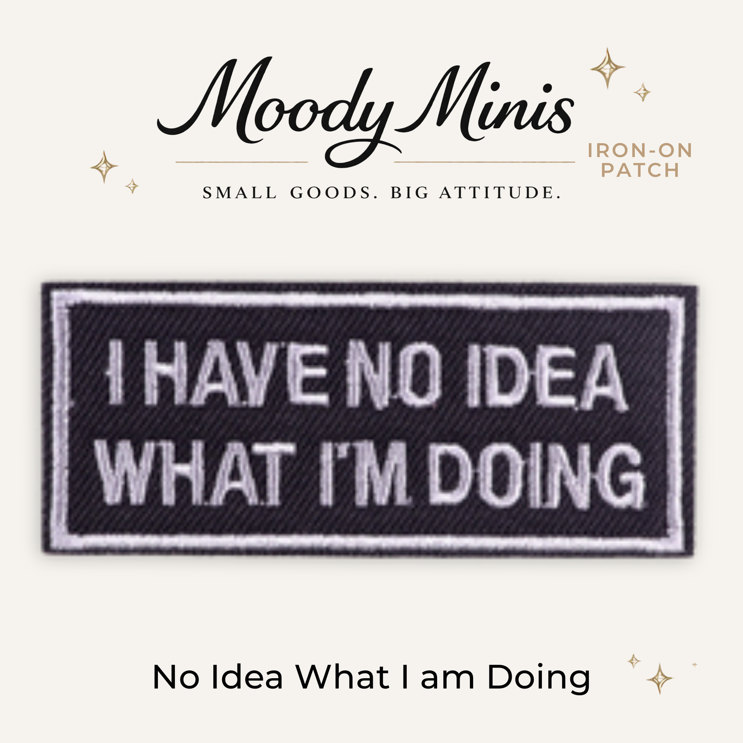 No Idea Embroidered Patch - RTS