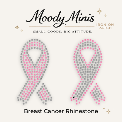 Breast Cancer Rhinestone Patch- RTS