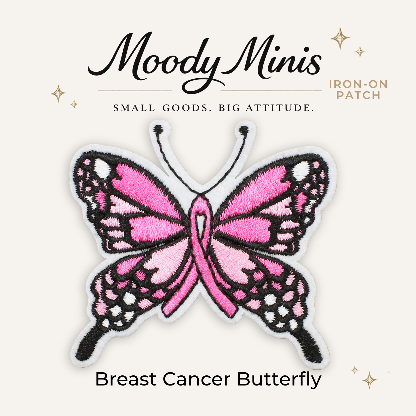 BC Butterfly Embroidered Patch- RTS