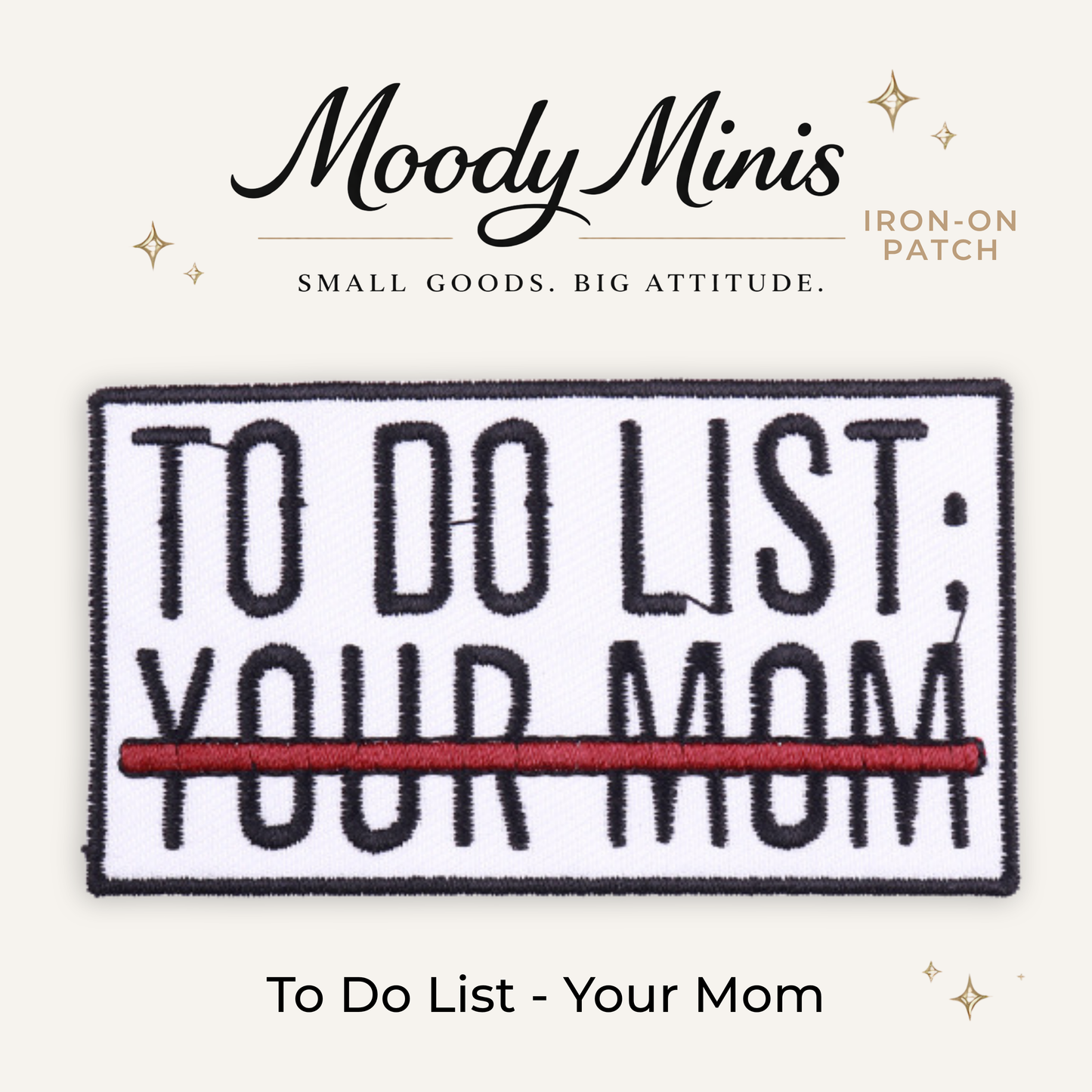To Do List Embroidered Patch- RTS