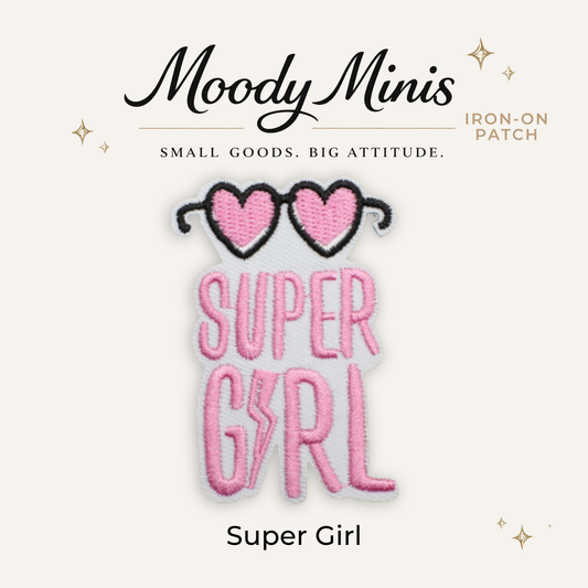 Super Girl Embroidered Patch- RTS