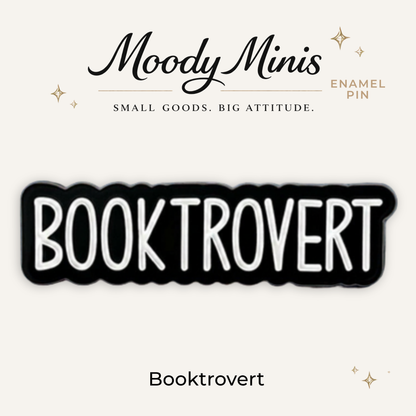 Booktrovert Enamel Pin
