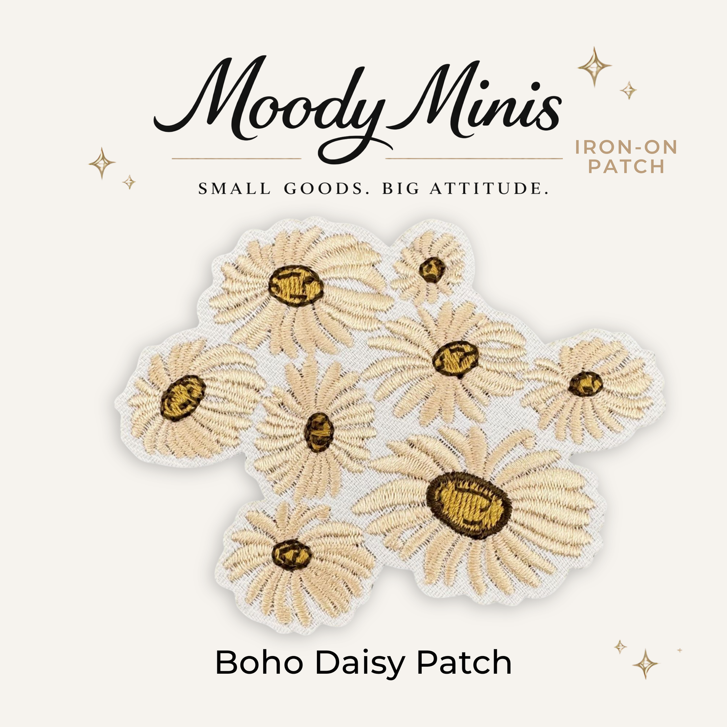 Boho Daisy Patch Embroidered Patch