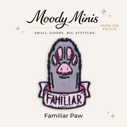 Familiar Paw Embroidered Patch- RTS