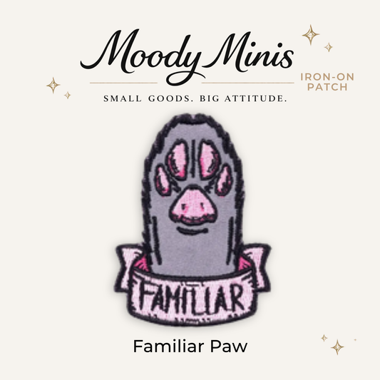 Familiar Paw Embroidered Patch- RTS