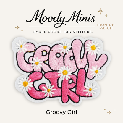 Groovy Girl Embroidered Patch
