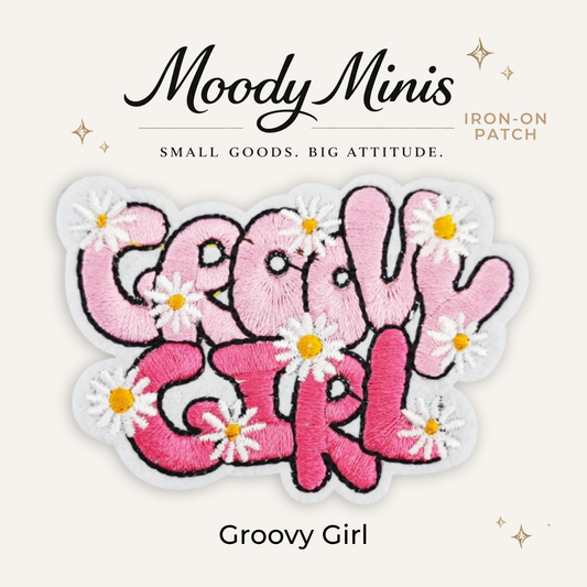 Groovy Girl Embroidered Patch