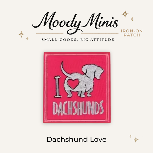 Dachschund Love Embroidered Patch