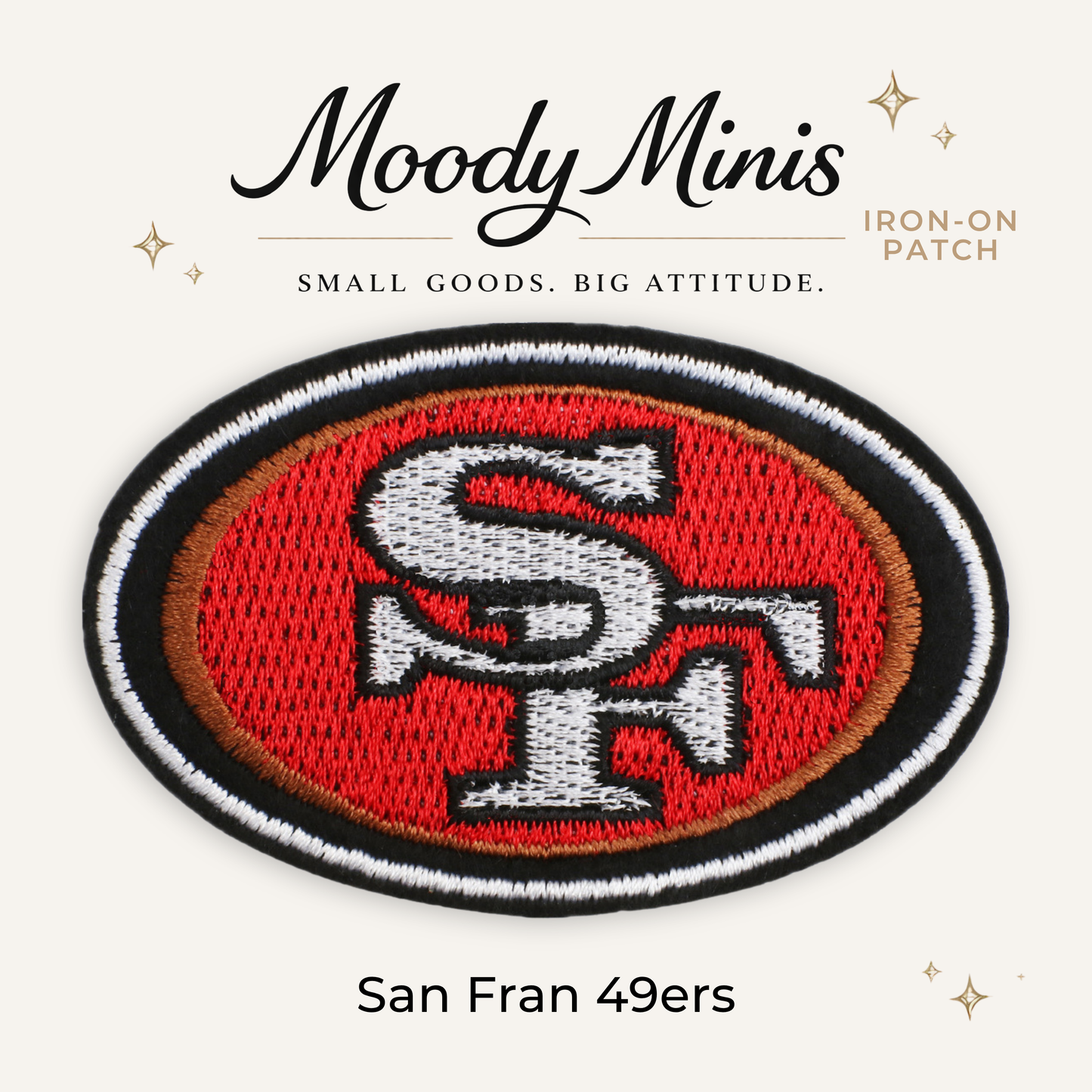 San Fran 49ers Embroidered Patch- RTS