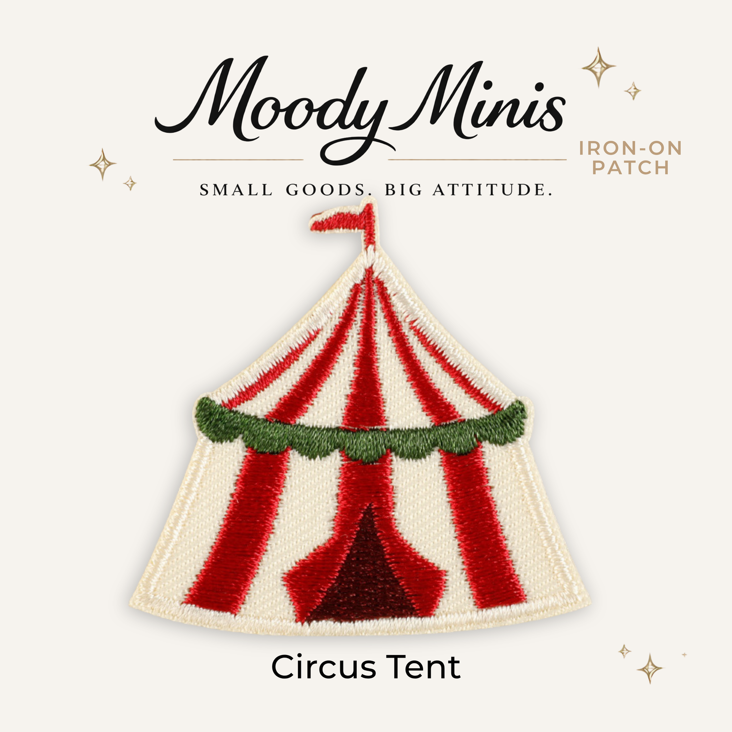 Circus Tent Embroidered Patch