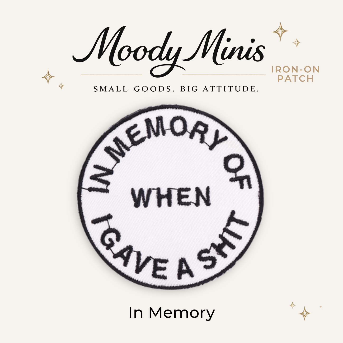 In Memory... Embroidered Patch- RTS