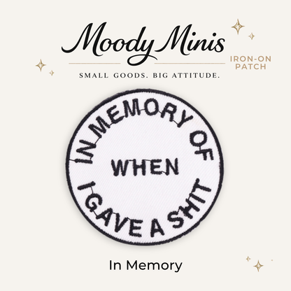 In Memory... Embroidered Patch- RTS