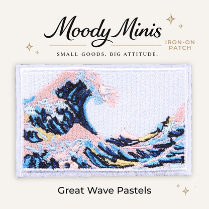 Great Wave Pastels Embroidered Patch