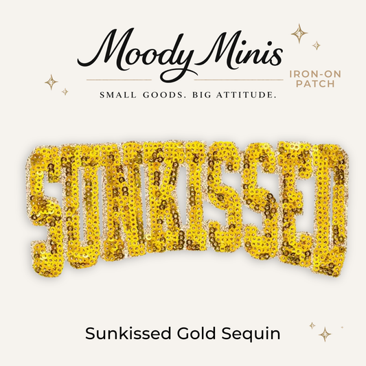 Sunkissed Gold Sequin Embroidered Patch