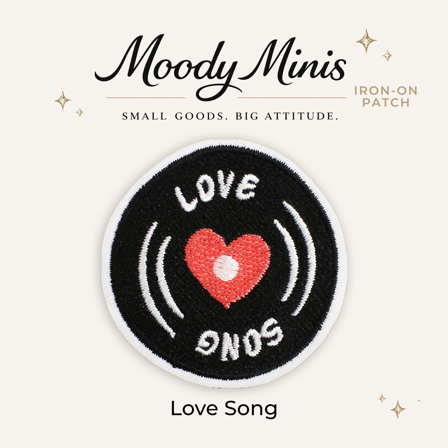 Love Song Embroidered Patch- RTS