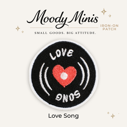 Love Song Embroidered Patch- RTS