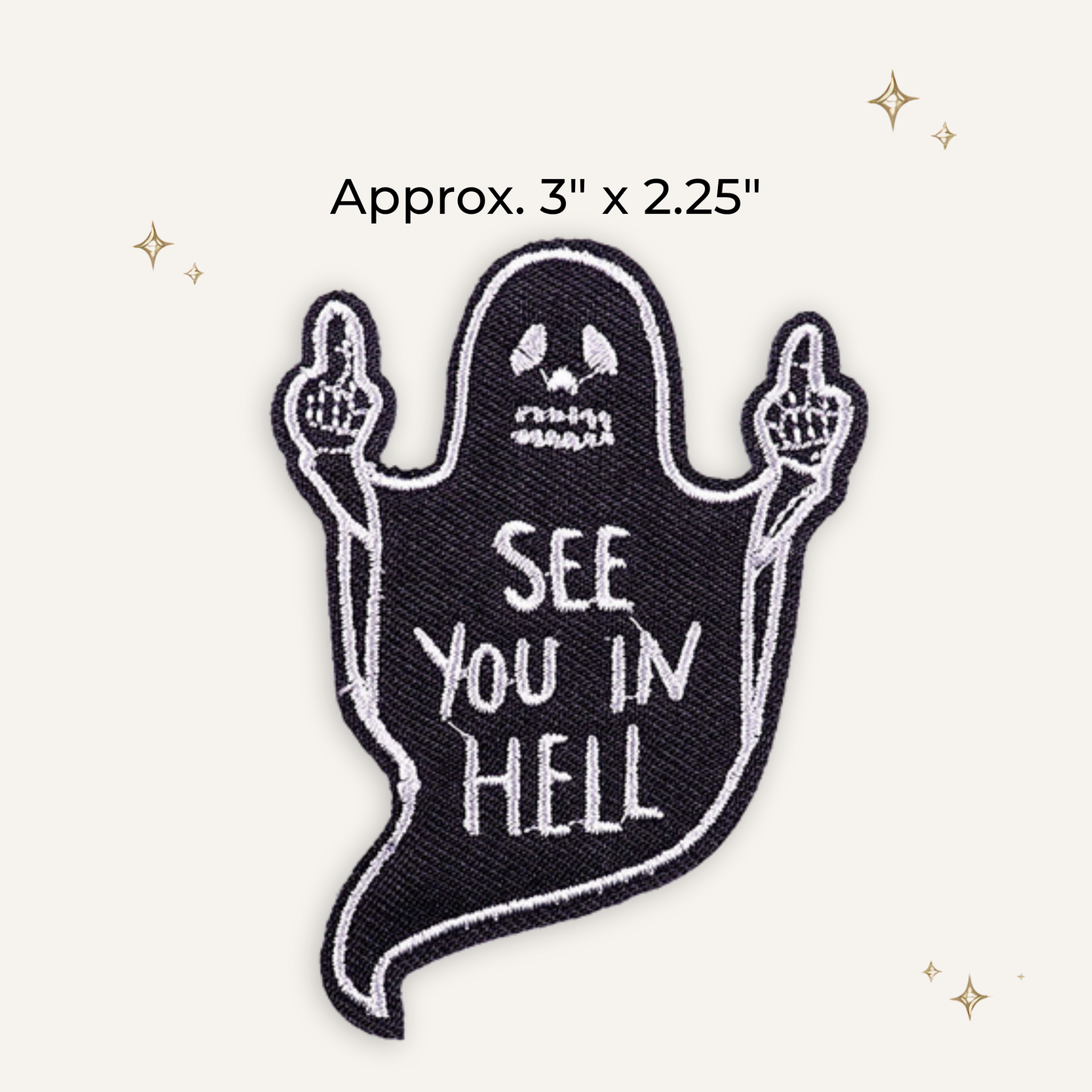 Hell Ghost Embroidered Patch