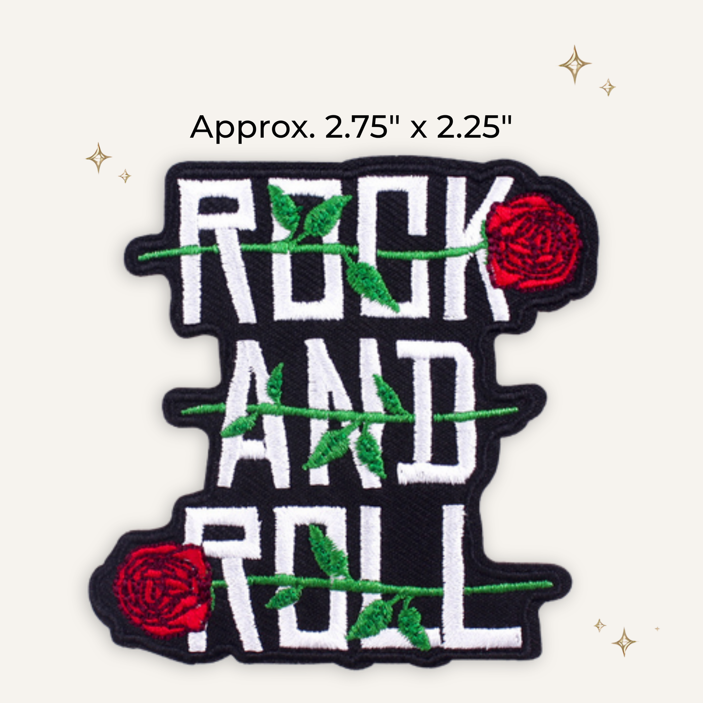 Rock N Roll Embroidered Patch