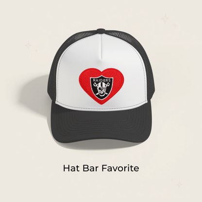Raiders Heart Embroidered Patch- RTS