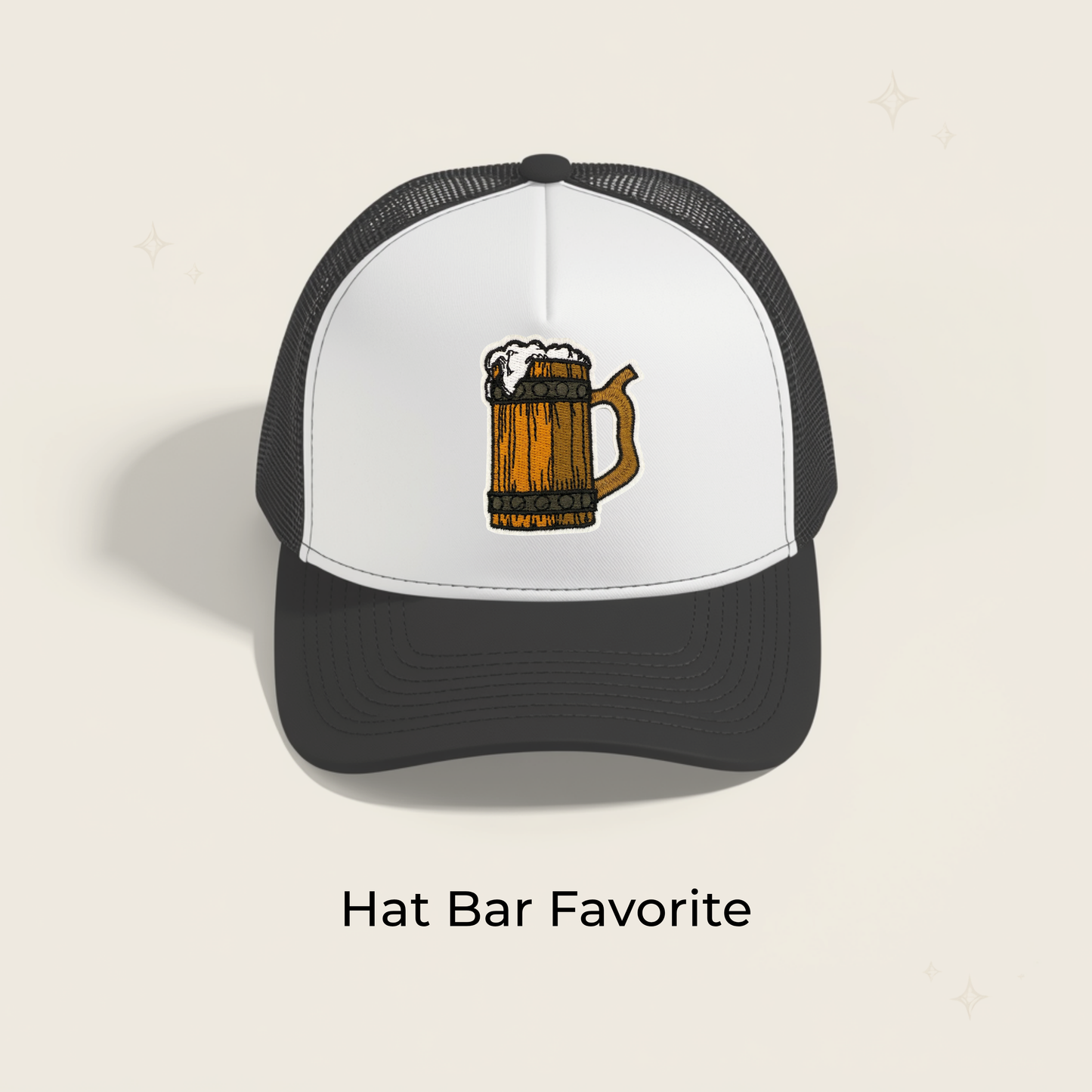 Beer Wood Stein Embroidered Patch